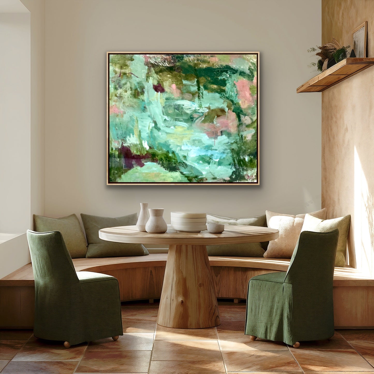 Deep Frost — Original Abstract Landscape Painting by Cherie Brown