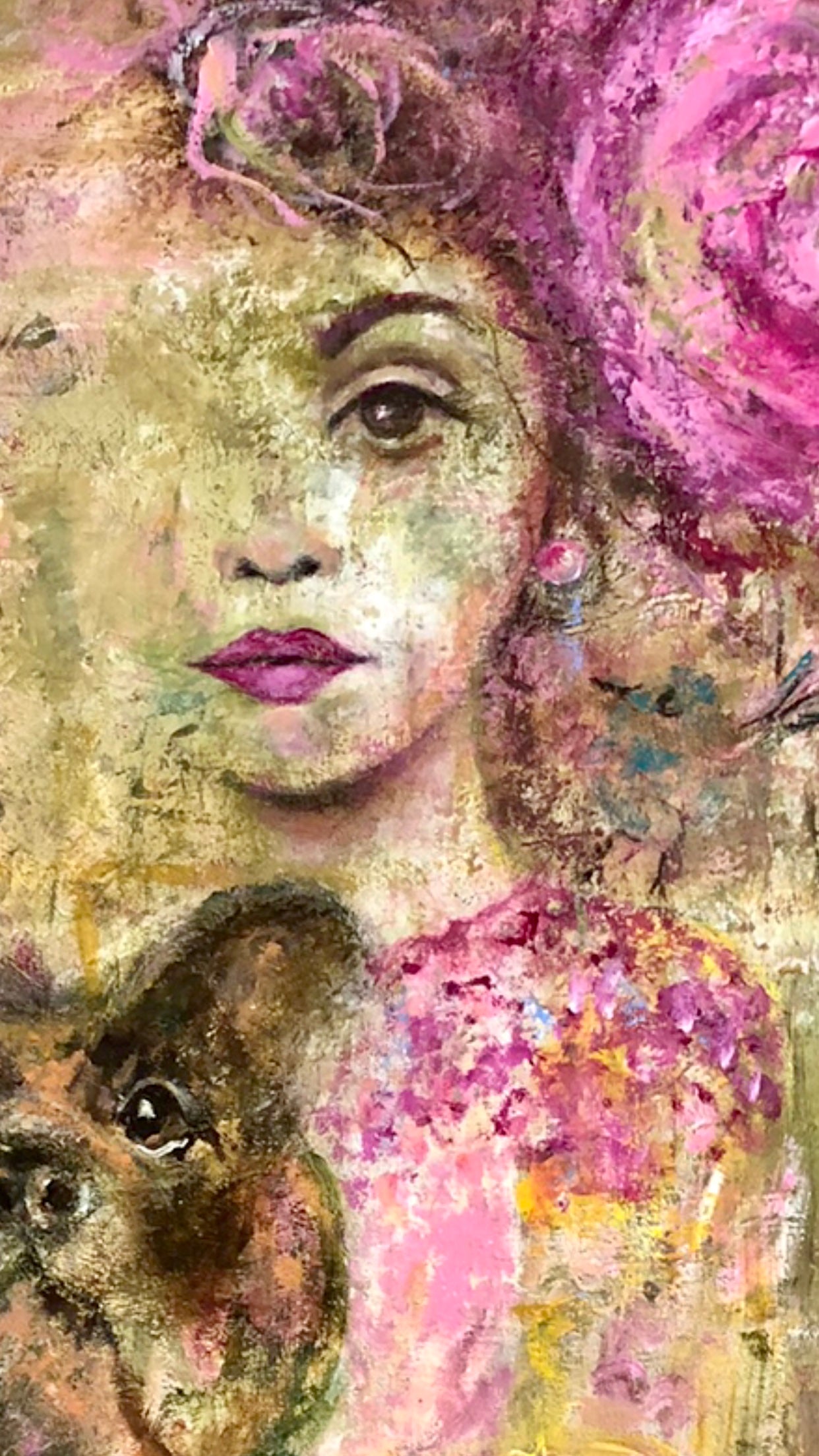 Marie Antoinette - Original Acrylic Painting by Cherie Brown